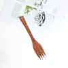 Cuenco de Coco Vietnamita Estilo Sudeste Asiático Vajilla Cuenco para Avena Ensalada Comida Ligera Cuchara Tenedor de Madera de Coco Ensalada de Frutas