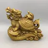 Adornos de Tortuga Madre e Hijo de Cobre Cornucopia de Chismes Tortuga Dragón Bestia Mítica para el Hogar Sala de Estar Entrada Oficina Tienda Artesanías