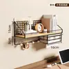 Estante de pared, instalación sin taladro, perfecto para dormitorios estudiantiles, imprescindible para recámaras, divisor de pared, cesta colgante, estante de almacenamiento