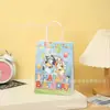 Nova Bolsa Quadrada Bonita de Desenho Animado Saco de Papel Kraft Saco para Embalagem de Levar Bolsa Tote Atacado