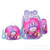 Venta al por mayor de fabricante juego de tres piezas de mochila escolar para estudiantes de primaria mochila de gran capacidad de 16 pulgadas, envío directo de una pieza mochila escolar de caparazón duro 3D