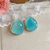 Pendientes de borla con flor de perla y circonita con aguja de plata, elegantes pendientes largos de diseño retro, pendientes de celebridades de Internet, pendientes para mujer