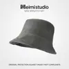 Sombrero de Pescador de Color Sólido Simple Nuevo para Otoño Temprano, Versátil y a la Moda, Adelgazante, Protector Solar, Diseño Irregular