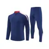 Nueva Chaqueta de Entrenamiento de Fútbol Casual de Deportes al Aire Libre de Invierno Chaqueta de Manga Larga Conjunto de Uniforme de Fútbol Ropa Cálida de Entrenamiento