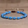 Pulsera de piedra natural ojo de tigre y amatista de venta caliente transfronteriza para mujer, joyería de lujo ligero de moda, pulsera unisex hecha a mano al por mayor