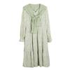 Otoño Nuevo ropa para mujer talla grande chica rellenita pequeño fresco primer amor chal vestido floral 150188