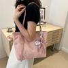 Bolsa Tote da Moda de Grande Capacidade para Mulheres, Nova Bolsa Simples Casual de Axila, Nova Bolsa de Ombro da Moda Verão 2024