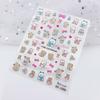 Pegatinas de uñas finas resistentes con relieve de camuflaje, lindas estrellas de dibujos animados, muñeca SP, giicawa mikko