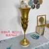 Flor Trombeta de Ferro Forjado Estilo Europeu Castiçal Mesa Principal Criativo Romântico Emocional Vaso de Mesa Flor Decorativa Ornaments para Auditório