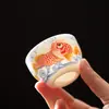 Porcelana de Jade Pintada à Mão Xícara de Chá Koi Cerâmica Kung Fu Conjunto de Chá Xícara de Mestre Xícara Única Xícara de Chá Doméstica