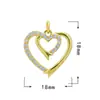 Oferta Especial DIY Joias Série Borboleta Libélula Pingente Zircônia Microcravejada Acessórios Galvanoplastia Ouro Real 18K