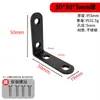 Soporte de Ángulo Cuadrado de Acero Inoxidable Ángulo Recto de 90 Grados Fijador Ángulo de Hierro Engrosado Tipo TL Soporte de Estante Conector de Soporte para Muebles