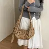 Bolsa de Ombro Plissada com Bolinhas Feminina Moda Verão 2026 Grande Capacidade Alto Valor Nicho Bolsa de Mão para o Dia a Dia Nicho