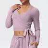 Calça Escovada Transfronteiriça, Calça Larga Fluida, Regata Esportiva Fitness com Decote Halter, Macacão de Alça Longa para Esportes e Yoga