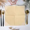 Toallas de Papel Desechables Color Sólido Estilo Natural Decoración de Mesa para Fiesta Estilo Europeo y Americano Venta al por Mayor