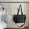 Comércio Exterior 2026 Novo Estilo Coreano Grande Capacidade Versátil Tendência Bolinhas Estilo Preguiçoso Bolsa Tote Bolsa de Ombro Bolsa para o Dia a Dia