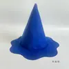 2026 Novo Chapéu de Mago Infantil para Halloween Meninos e Meninas Tecido Não Tecido Roxo Laranja Preto Chapéu de Bruxa Feltro