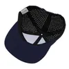 Gorra de béisbol personalizada de ala plana de siete paneles, nylon de secado rápido, transpirable, con cordón, malla perforada con láser, de alta calidad, tipo pico de pato, transfronteriza