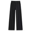 Pantalones Profesionales para Mujer para Primavera y Otoño, Pantalones Rectos, Elegantes de Punto con Caída Adelgazante de Cintura Alta, Pantalones de Vestir de Punto sin Arrugas