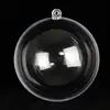 Pelota de Plástico Redonda Altamente Transparente, Pelota Hueca, Bola de Navidad, Bola Acrílica, Bola Decorativa para Colgar, Bola Redonda Transparente Abrible
