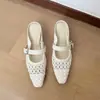 Zapatos Cerrados Elegantes de Estilo Coreano con Diseño Hueco para Mujer, Zapatillas de Media Caña Transpirables con Diseño Oculto de Aumento de Altura, Sandalias Elegantes