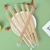 Palillos Desechables de Bambú para Hogar y Uso Comercial, Empaquetados Individualmente, Carbonizados, Palillos Ecológicos, Vajilla de Alta Gama para Restaurantes, Comida para Llevar y Comida Rápida
