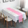 Estilo Nórdico Senso Avançado Vermelho Toalha de Mesa Decorativa de Poliéster Cetim para Casamento em Hotel, Toalha de Mesa para Mesa de Centro, Caminho de Mesa de Cetim
