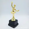 Trophy competencia de danza folclórica nacional de ballet trophy de plástico trophy de plástico dorado galvanizado se puede configurar