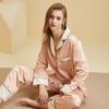 2024 nuevo traje de casa de terciopelo fino informal simple de manga larga para otoño e invierno, ropa exterior gruesa, pijamas de mujer con forro polar