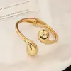 Pulsera de oro estilo europeo y americano para mujer, accesorio de brazalete abierto exagerado, joyería de brazalete plateado metálico brillante