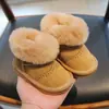 Botas de Nieve para Bebé con Forro de Felpa, Suela Suave, Zapatos Grandes de Algodón, Nueva Moda de Invierno, Cuello Peludo, Calientes, para Niños y Niñas, Zapatos para Caminar para Niños Pequeños