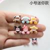Mini accesorios de resina niña de cara brillante pasador para bebé con banda de goma material para accesorios de parches para arte de uñas al por mayor sur 5
