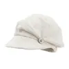 Boina plissada estilo japonês com copa macia, boné de beisebol de tricô simples feminino para outono e inverno, chapéu nuvem casual e artístico, em estoque