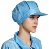 Touca de trabalho antiestática pequena touca de trabalho azul branco touca de trabalho grande oficina sem poeira respirável touca de poeira