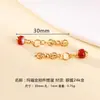Pingente de Prata S925 Banhado a Ouro Jade Vajra Ágata Dzi Bead Pulseira DIY Colar Acessórios de Joias Prata