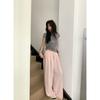 Baishuwang Sé una forma de pantalón que sea más delgada que unas piernas pequeñas. Pantalones casuales con cordón versión estrecha para mujer en primavera