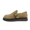 Sapatos Birkenstock de Couro Genuíno Primavera 2024 Planos com Sola Grossa Mocassins de Pesca Slip-On Sapatos Únicos Sapatos de Pescador Casuais Versáteis