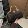 Bolso de Textura Casual para Mujer, Tendencia para el Trabajo, Bolso Pequeño Simple y Moderno, Bolso Cruzado con Cadena al Hombro de Personalidad