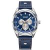 Venta Caliente Reloj MEGIR Auténtico Calendario Semana Correa de Cuero Genuino Reloj para Hombre Esfera Grande Reloj de Cuarzo 2072