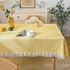 Toalha de Mesa Estilo Ins Branca Espessada Versátil para Quarto de Dormitório Penteadeira Proteção contra Poeira Tecido para Fundo de Fotografia Tapete para Mesa de Piquenique e Sobremesas