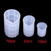 Molde de silicone gota de cristal DIY copo medidor 750ml300ml100ml com escala pode ser usado repetidamente em estoque