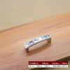 Maçaneta de Cristal Dourado Quadrada Transparente Diamante Gaveta Armário Armário de Vinho Cromo Brilhante Sólido Importação Maçaneta Distância entre Furos 64mm