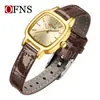 Reloj de Cuarzo O'Fani TEMU Más Vendido Impermeable Cuadrado Simple Nicho para Mujer Correa Ligera de Lujo Reloj Casual para Mujer