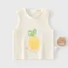 Chaleco de Bebé Verano Estilo Delgado Dopamina Chaleco sin Mangas para Bebé Ropa de Bebé Algodón Frutal Chaleco Infantil