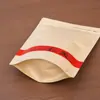 Bolsas de Empaque para Té Negro, Té Verde, Té Suelto Pu'Er, Paquete de Media Libra, Bolsas Selladas Grandes de 0.5 kg, Bolsas de Papel Kraft con Cierre