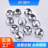 Venta al por mayor del fabricante Wangxin Núcleo de Válvula de Bola de Latón de Tres Vías Cuerpo de Bola de Válvula de Abrazadera de Bola Hueca Recta Electrochapada