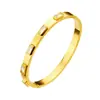 Pulsera de Acero de Titanio con Incrustaciones de Circonita Estilo Ins Transfronterizo Europeo y Americano para Mujer Estilo de Nicho Chapado en Oro de 18K Totalmente Diamantado