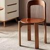 Silla Nórdica Simple de Madera Maciza Silla de Comedor Hogar Restaurante Silla con Respaldo Moderna Lujo Ligero Celebridad de Internet Suave Creativa Taburete de Escritorio