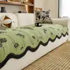 Nova almofada de sofá em chenille estilo chinês, adequada para todas as estações, com bordas rebatidas, encosto e uma capa de sofá luxuosa, de alta qualidade e retrô