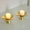 Bandeja de Velas Aromáticas Escandinavas Adornos Decoración de Atmósfera para Escritorio del Hogar Mesa Accesorios para Cena Romántica a la Luz de las Velas